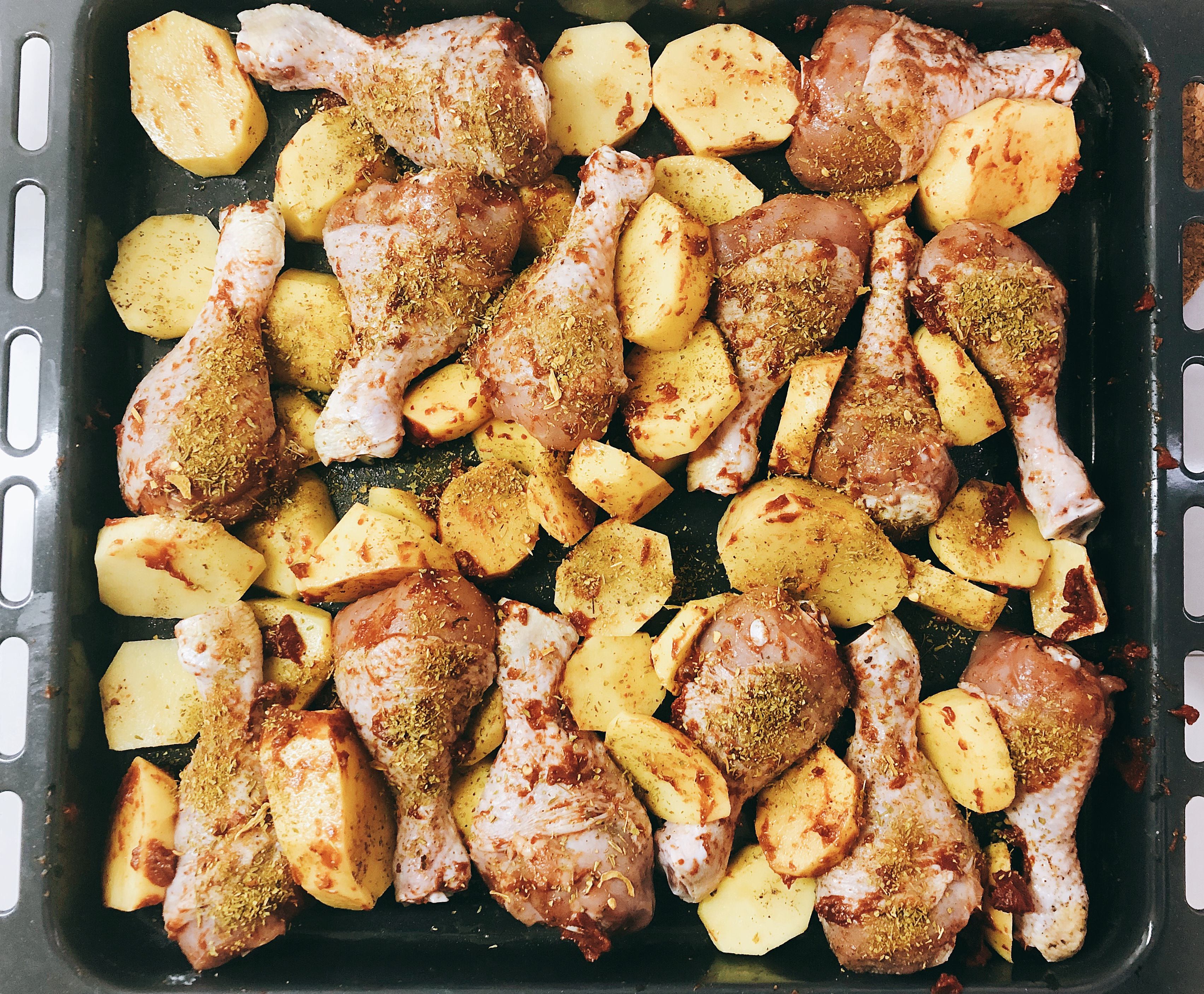 Chicken ready for the oven