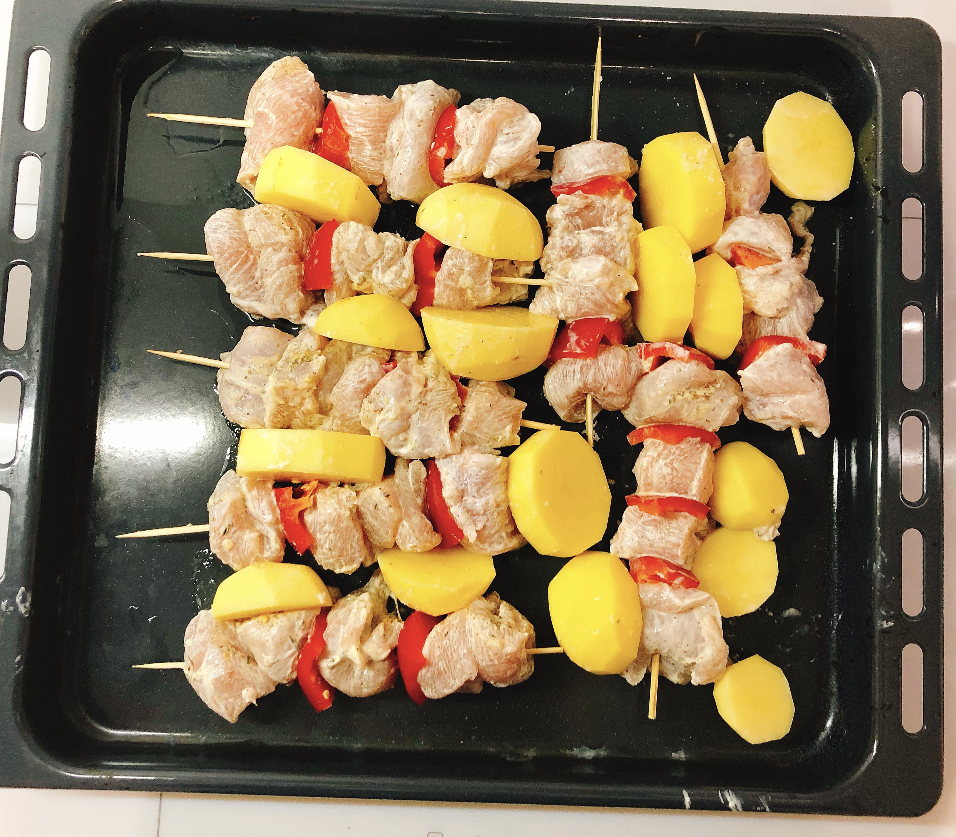 Chicken on skewers