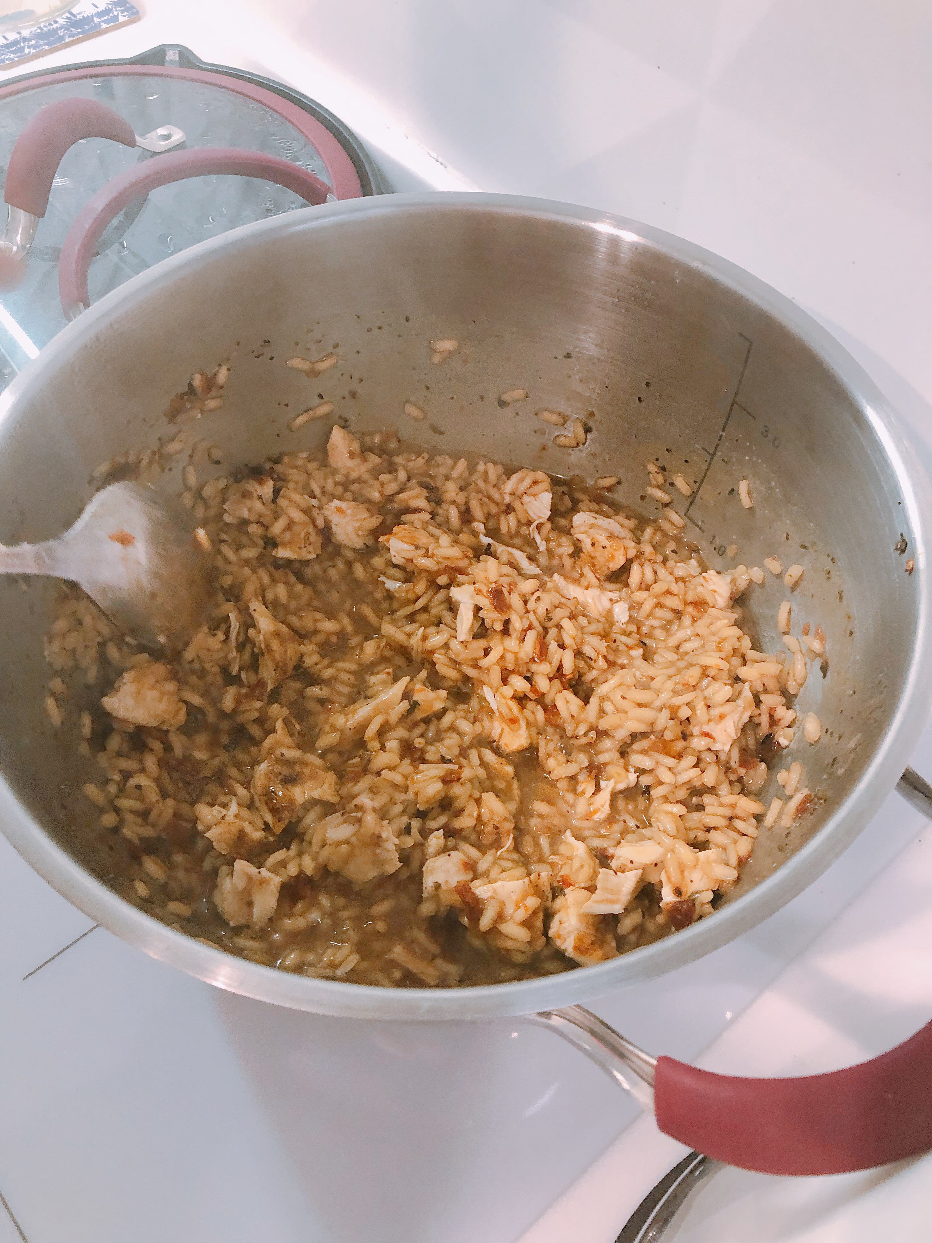 Risotto with turkey
