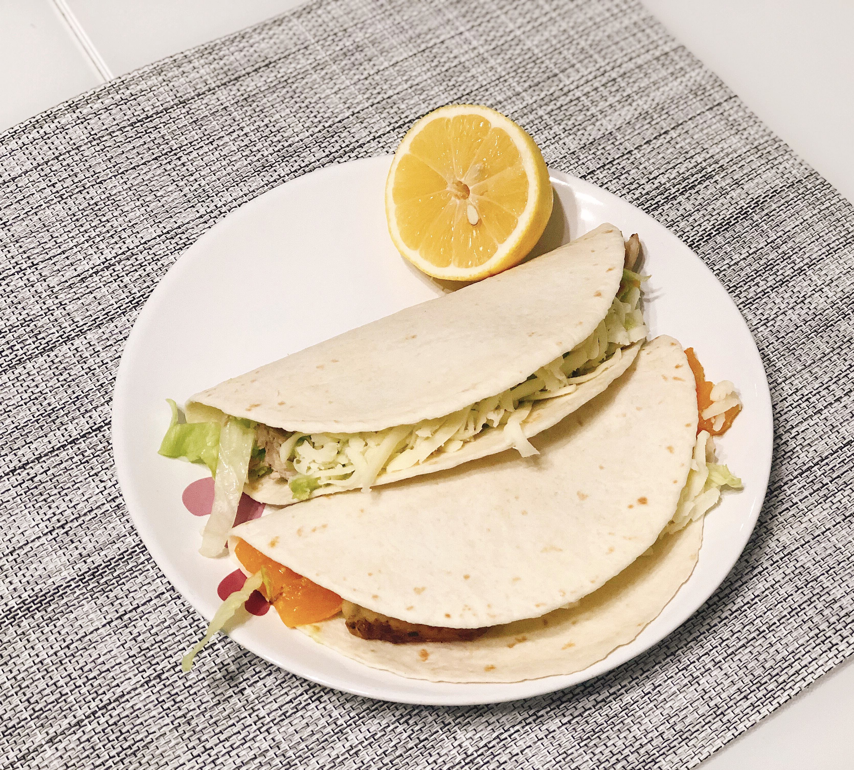 Recipe of tacos with chicken