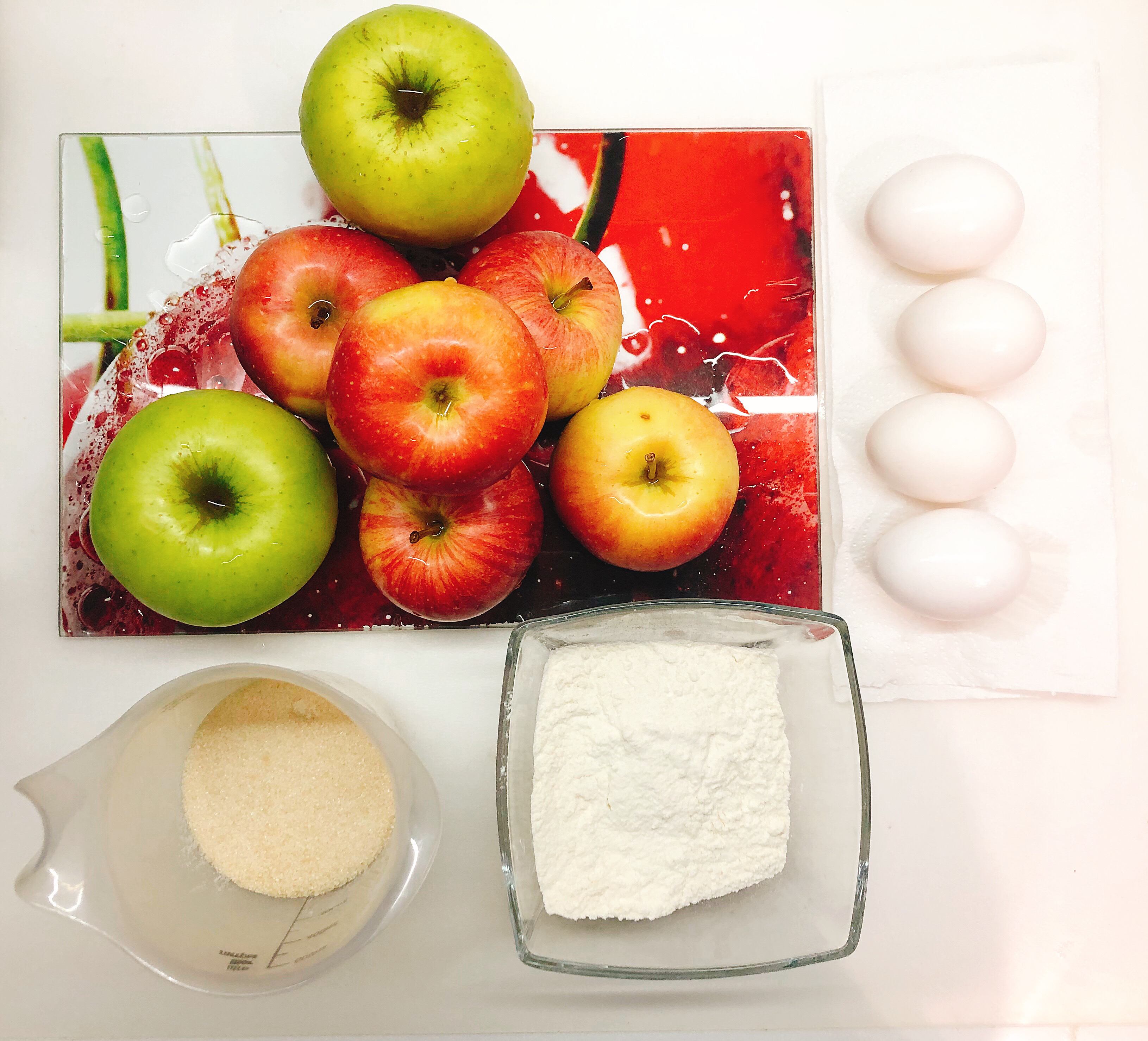 Ingredients for apple pie