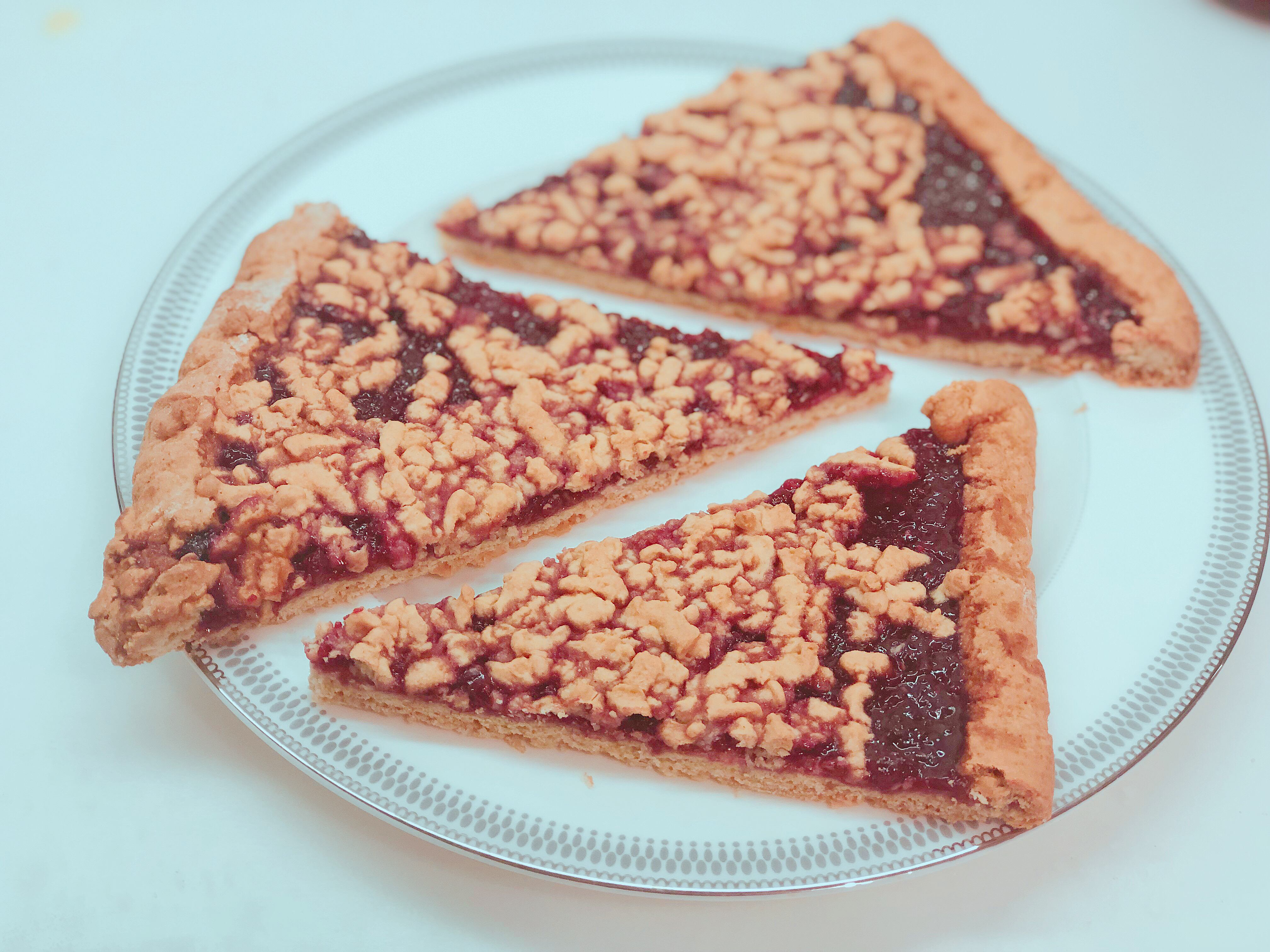 Cookie pie with jam quick recipe