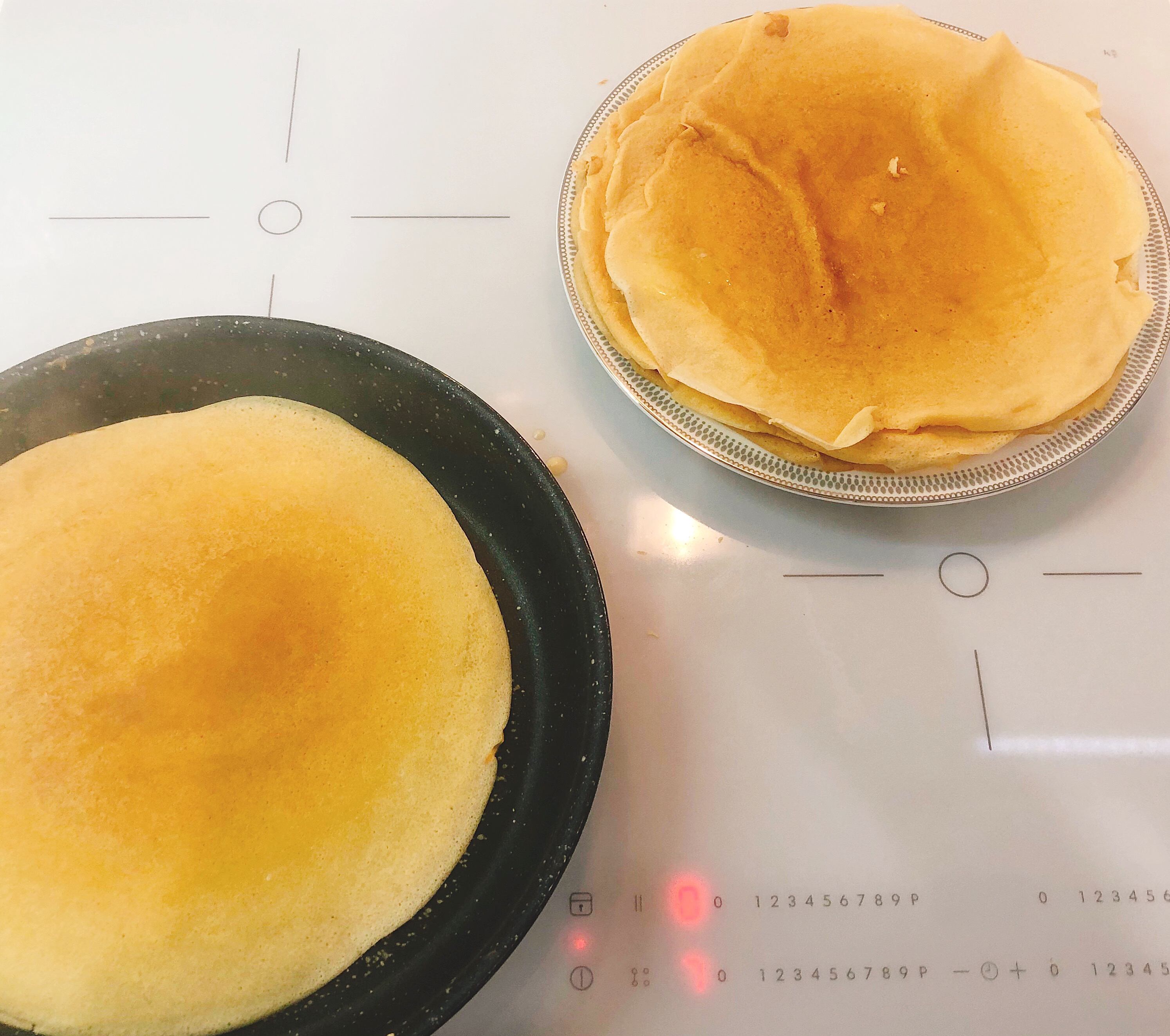 pancake on the pan