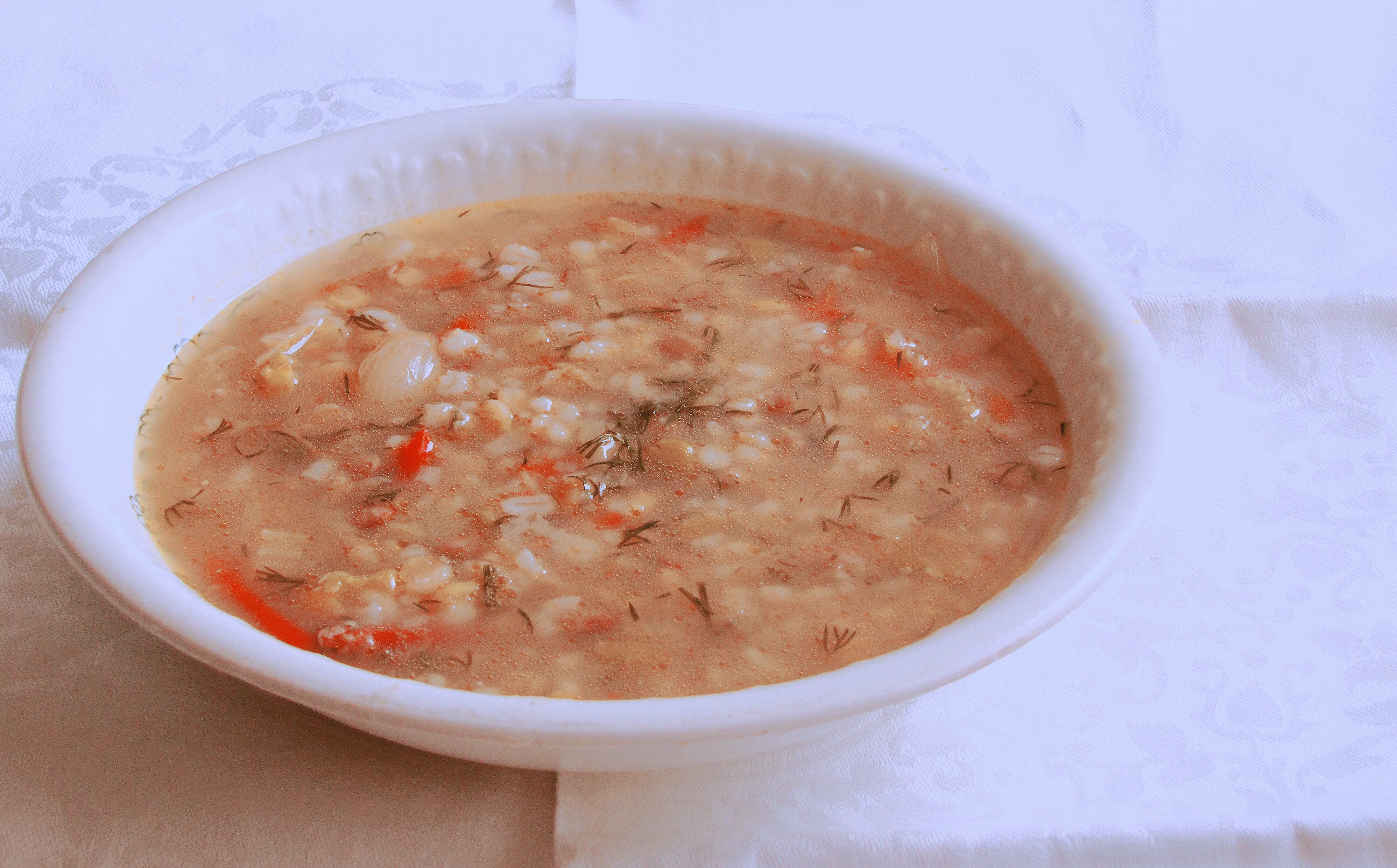 Bean soup with rice